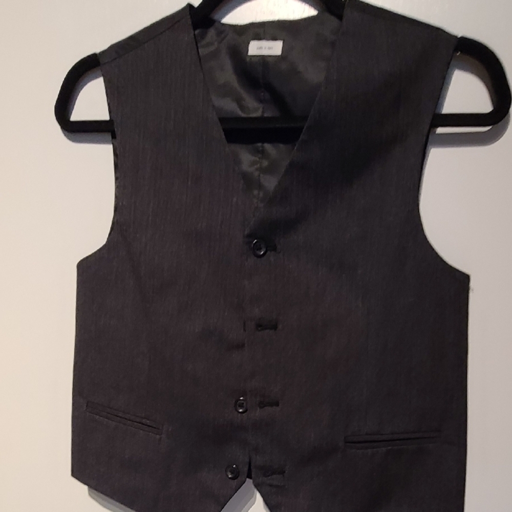 Boy's Charcoal Gray Vest